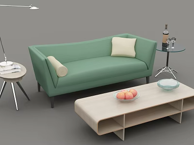 Coffee table round table red wine tea tray table lamp material size appearance design style color function 3d model