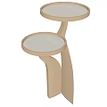 Elegant Gold Modern Side Tables With Round Metallic Tabletops And Stylish Bases
