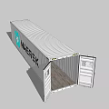 Industrial Maersk Shipping Containers With Open And Closed Door Designs
