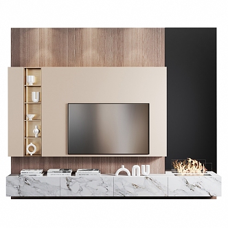 Wall-mounted TV 3d model