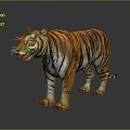 Tiger Tiger Tiger Down Mountain Tiger Siberian Tiger South China Tiger Wild Tiger Tiger Carved Stone Tiger 3d model