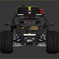 Functional Off road Vehicle With Large Tires And Roof Gear