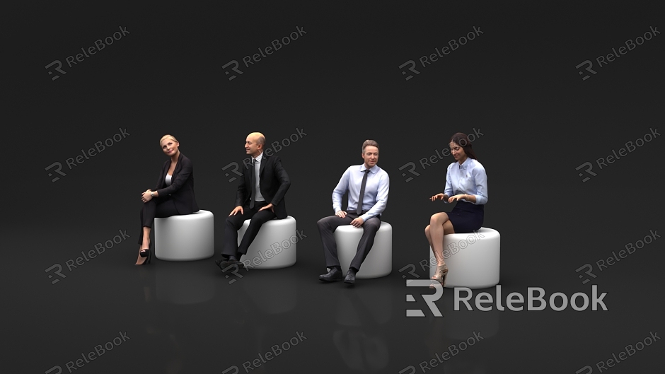 People sitting posture people sitting posture business attire meeting person model