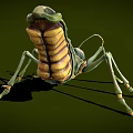 insect pest insect cartoon insect deformation alien insect beetle grasshopper 3d model