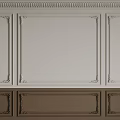 Decorative Lines Wall Panel Design Featuring Intricate Frames And Rectangular Sections 3d model