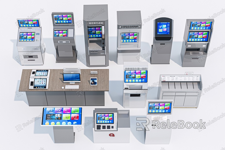 Modern all-in-one machine all-in-one self-service machine model