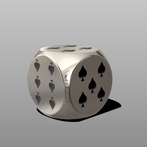 Modern Dice Color 3d model