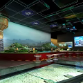 Railway Cultural Center Exhibition With Train Models Tracks And Historical Displays