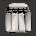 Modern White Sleek Chair With Glossy Finish And Round Base Design