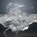 Dynamic Water Fountain Design With Flowing Splashing Sparkling Water Features And Details