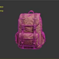 Brown Canvas Backpack With Leather Straps And Multiple Pockets For Daily Use