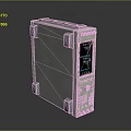 Modern Medical Device With Digital Display Screen Control Buttons And Interface Ports 3d model
