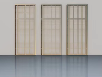 New Chinese-style Ornaments Screen Flower Screen Partition Ornaments 3d model