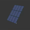 Efficient Blue Solar Panel Daily Electrical Appliance For Home Renewable Energy Supply