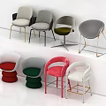 Stylish Accent Chairs In Multiple Colors With Modern Designs And Metal Legs