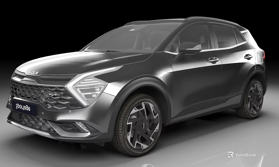 KIA Modern SUV Featuring Sleek Silver Exterior And Stylish Front Design 3d model 