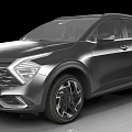 KIA Modern SUV Featuring Sleek Silver Exterior And Stylish Front Design