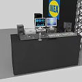Professional Stage Audio Control Setup With Mixer Monitors Speakers And Microphone