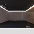 Relaxing SPA Sauna Interior With Treatment Bed Wooden Floor Circular Ceiling Lights And Stone Wall