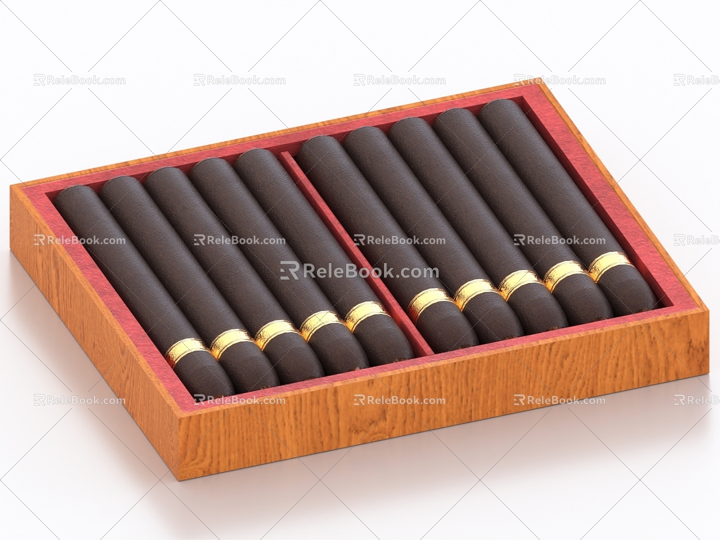 cigar cigar box cigarette 3d model