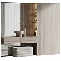 Modern Entryway Interior Design With Wooden Storage Cabinet Decorative Vase And Bench