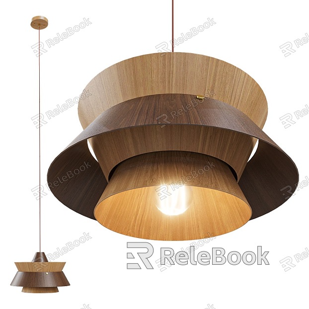 Creative Wood Chandelier Bedside Creative Wood Chandelier Art Chandelier Bedroom Living Room Dining Room Chandelier model