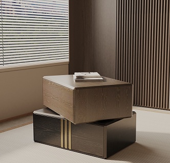 Modern Bedside Cabinet 3d model