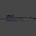 M4 carbine and scope 3d model
