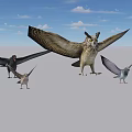 Bird Gathering 3d model