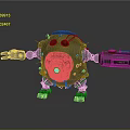 Mech Warrior Mech Soldier Machine Battlearm Mechanical Battlearm Machine Fighter Robot 3d model