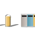 Public Facilities Colorful Recycling Bins Design For Waste Sorting In Public Areas