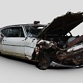 Destroyed car 3d model