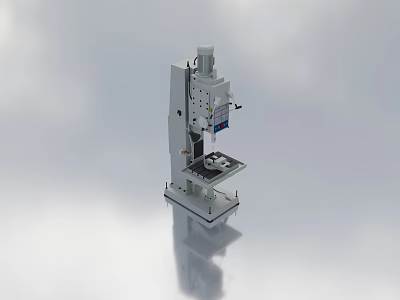 High Precision Vertical Industrial Drilling Machine With Stable Worktable And Control Panel 3d model
