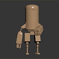 Modern Robot Gold Robot 3d model