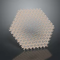 Hexagonal Woven Furniture With Intricate Dollar Sign Pattern Design Details