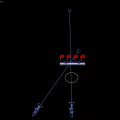 Activation Device with Blue Glowing Infinity Symbol Activated by Men in Suits