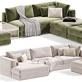 Modern Cozy Fabric Double Sofa With Multiple Styles And Neutral Color Options For Home Decor