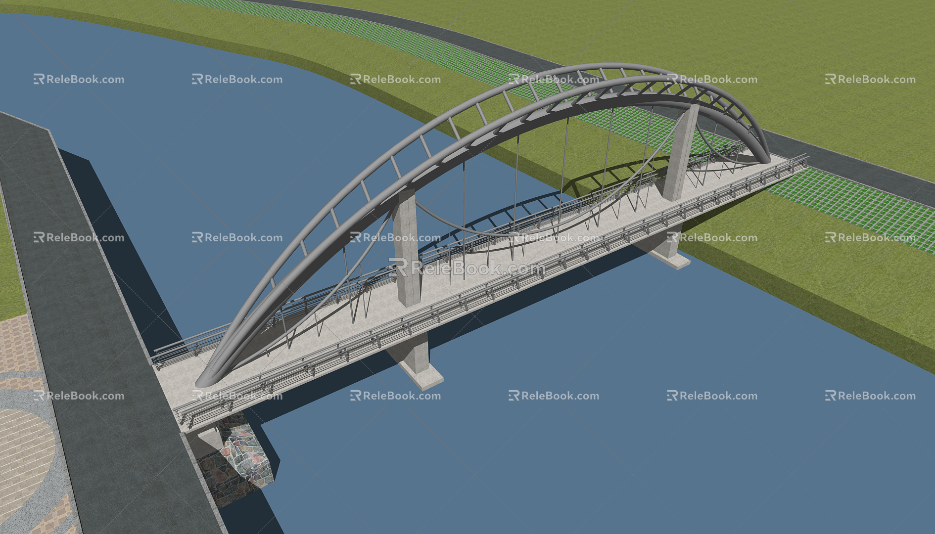 The Modern Bridge 3d model