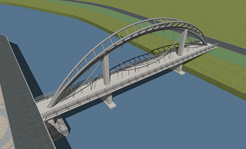 The Modern Bridge 3d model