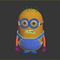 Minion Themed Children's Furniture Figurine With Yellow Body And Blue Overalls