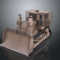 Heavy Duty Bulldozer With Enclosed Cab And Blade
