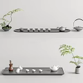 New Chinese Tea Set Teapot Tea Set 3d model