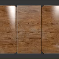 Wooden Furniture Piece With Three Planks Top And Cross Leg Support