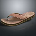 Pink Flip Flops with Leather Like Strap and Stitched Sole Design for Casual Summer Wear