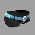 Stylish Sparkling Blue Belt Featuring Rhinestone Details and Silver Buckle