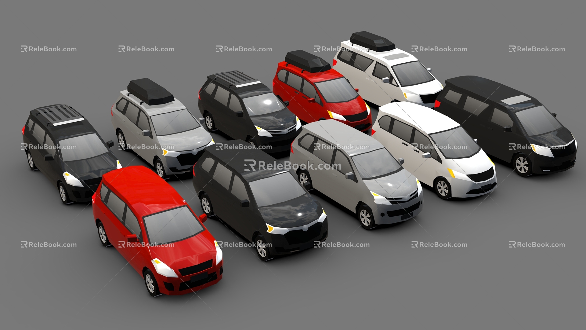 Cartoon Car Low Poly Car Style Car Toy Car Business Car Cartoon Business Car 3d model