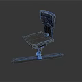 Black Home Office Chair With Ergonomic Backrest And Stable Base Design