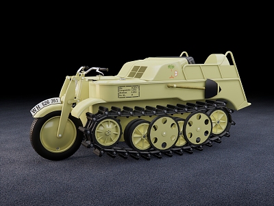 modern tracked motorcycle model