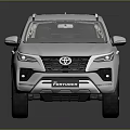 Toyota Silver SUV With Modern Exterior Stylish Body And Shiny Finish