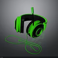 Green Wired Headphones With Microphone Soft Earpads Ergonomic Design High Quality Audio